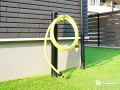 ホースの使い方を工夫されている立水栓