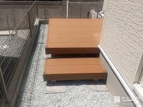 ウッドデッキでお庭にあたたかみを添えた快適スペース工事