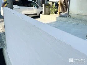 経年劣化していたブロック塀の李フォームと駐車スペース施工工事