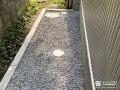 雑草対策を施した犬走り