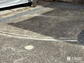 モルタルで雑草を防いだ目地[施工後]