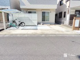 毎日の自転車をスマートに収納できる外構リフォーム