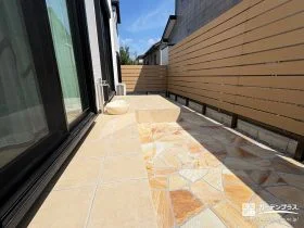 お手入れも簡単で、家族が自然と集まる温かな庭リフォーム工事