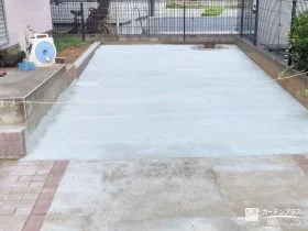 お庭を駐車スペースに変えて使いやすくしたコンクリート打設工事