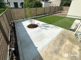 雑草に悩まない快適な庭へ。家族が集う多目的スペースにリフォーム工事