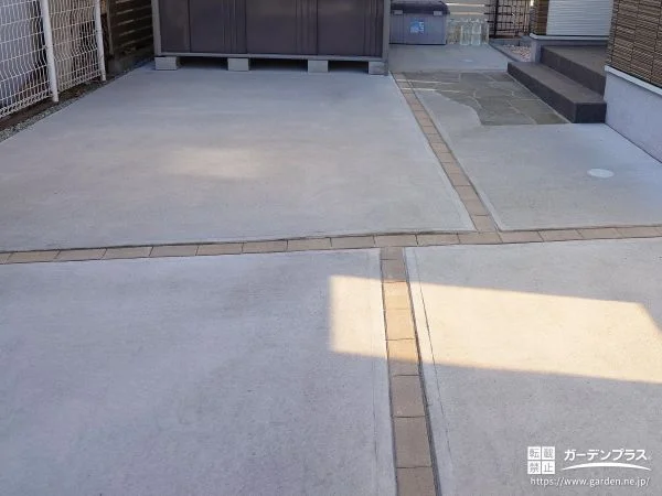 No.27110 上品なアクセントを添えるインターロッキング目地を施工した工事[施工後]