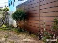 木目調フェンスで優しい印象に仕上げたお庭の目隠し設置工事