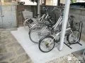 自転車を整然と置ける土間コンクリートの駐輪スペース工事