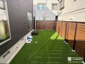 フェンスに囲まれた安心のプライベートガーデン[施工後]