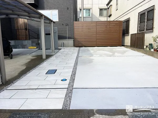 No.27189 広々とした敷地を活かした、シンプルモダンな新築外構プラン