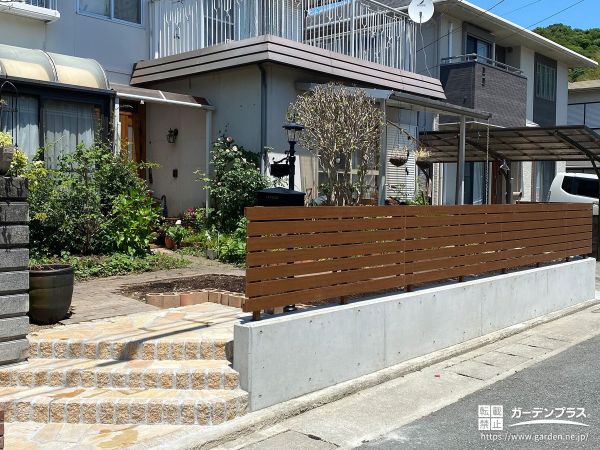 開放感のあるナチュラルスタイルへ生まれ変わったお庭工事