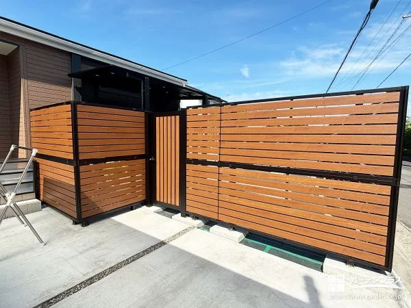 施工ポイント1プライバシーと安心を両立したドッグラン