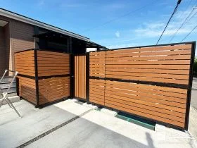 施工ポイント1プライバシーと安心を両立したドッグラン[施工後]