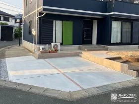 お庭の解体して駐車スぺースとして有効活用できる空間にした工事