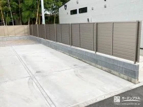アルミカラーでスタイリッシュに目隠しするフェンス設置工事
