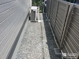 雑草の生えにくい犬走り[施工後]