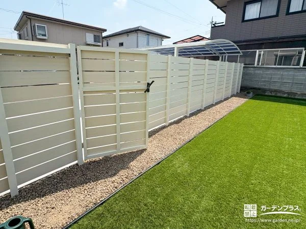 門扉を使った動線で使いやすいお庭まわりに