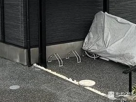 自転車を安定して停められるサイクルポート[施工後]