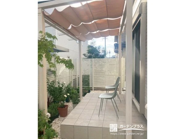 明るく心地よい、リゾートテイストのやさしいお庭リフォーム工事