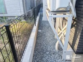 シンプルで強度の高いメッシュフェンス[施工後]