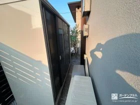 限られた空間をムダなく使える、物置[施工後]