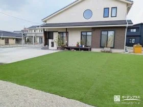 お手入れの手間がぐっと減る心地よい庭[施工後]