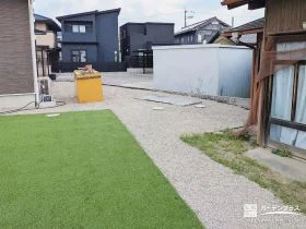 メンテナンスの負担を軽減してくれる犬走り[施工後]