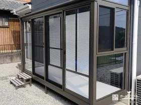 雨の日も洗濯物干しが快適にできる空間が整ったテラス囲い工事