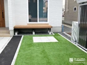 「お庭時間」が増える、やさしい緑の主庭[施工後]