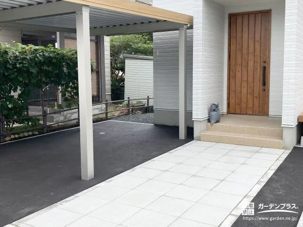 雪国の暮らしを快適にする、安心仕様の新築外構プラン