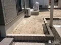 化粧ブロックの土留め