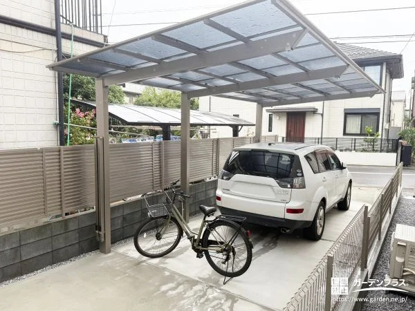 旗竿地をムダなく活かした、スマートな新築外構