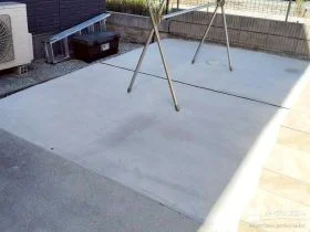 平らな表面に仕上げた快適な駐車スペース拡張リフォーム工事