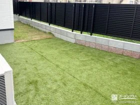 お子様がのびのび遊べるプライバシーが守られたお庭の工事