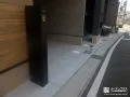 宅配ボックス付きで便利にお使いいただけるスリムな機能門柱工事
