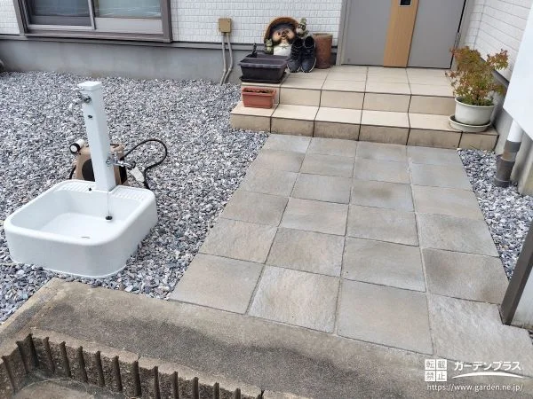 お住まいの周りに砂利を敷いて防犯性向上と雑草対策をした工事