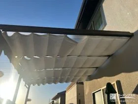 優しく日差しをカットするテラス屋根[施工後]