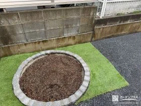 人工芝の敷設でお庭に彩りをプラス[施工後]