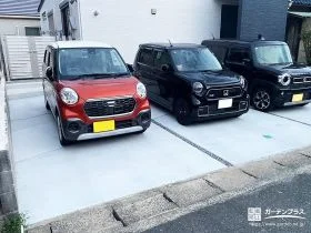 日常の動線に寄り添う、使い勝手重視の駐車スペース[施工後]