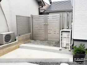 防犯とデザイン性を両立させた、お庭への安心な入り口[施工後]