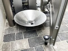 ガーデニング後の手洗いなどにも使いやすいガーデンパン[施工後]