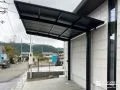 ブラックのカラーで引き締まった印象に仕上がったカーポート工事