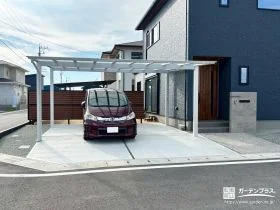 暮らしやすさを追求した統一感のある新築外構