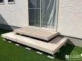 段床付きでお庭との行き来がスムーズなウッドデッキ
