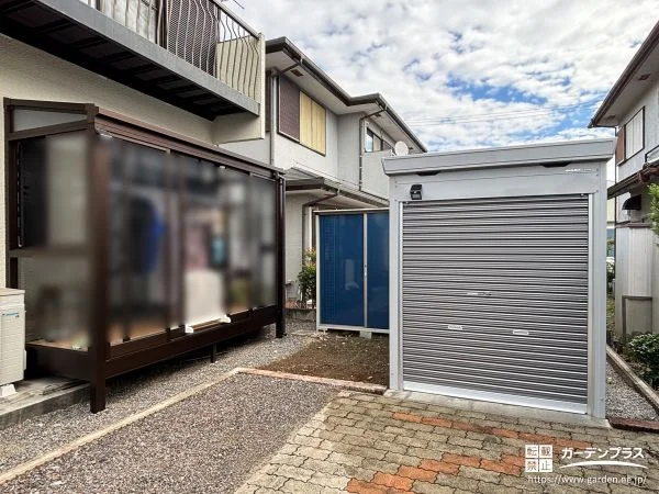 大切なバイクをいつでも快適に保管できる専用ガレージの設置工事