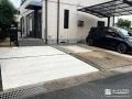 門扉や植栽スペースを撤去しオープンな駐車スペースを設けた工事
