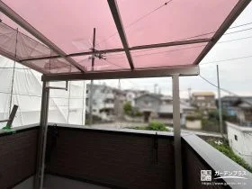 雨の日の洗濯物干しを快適にするバルコニー屋根[施工後]