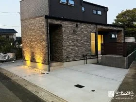 壁面を照らして魅せる、夜も美しいファサード[施工後]