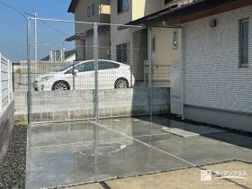 アメリカンフェンスでボールの飛び出しを防止[施工後]