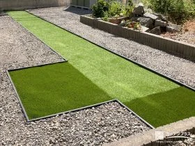 人工芝と砂利を組合わせたお庭[施工後]